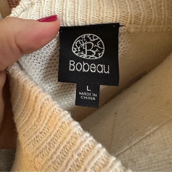 NWT B COLLECTION by BOBEAU SS mixed media dress size large - Picture 8 of 9